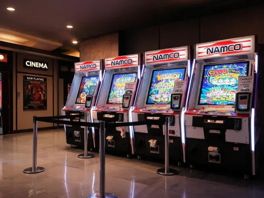 Cinema lobby arcade