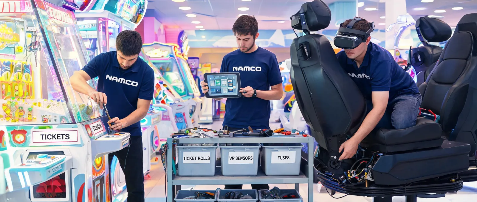 Namco service crew